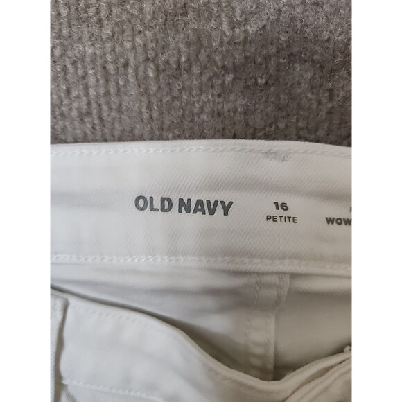 Old Navy WOW Bootcut Jeans Womens 16 White Stretch NEW - Picture 8 of 11